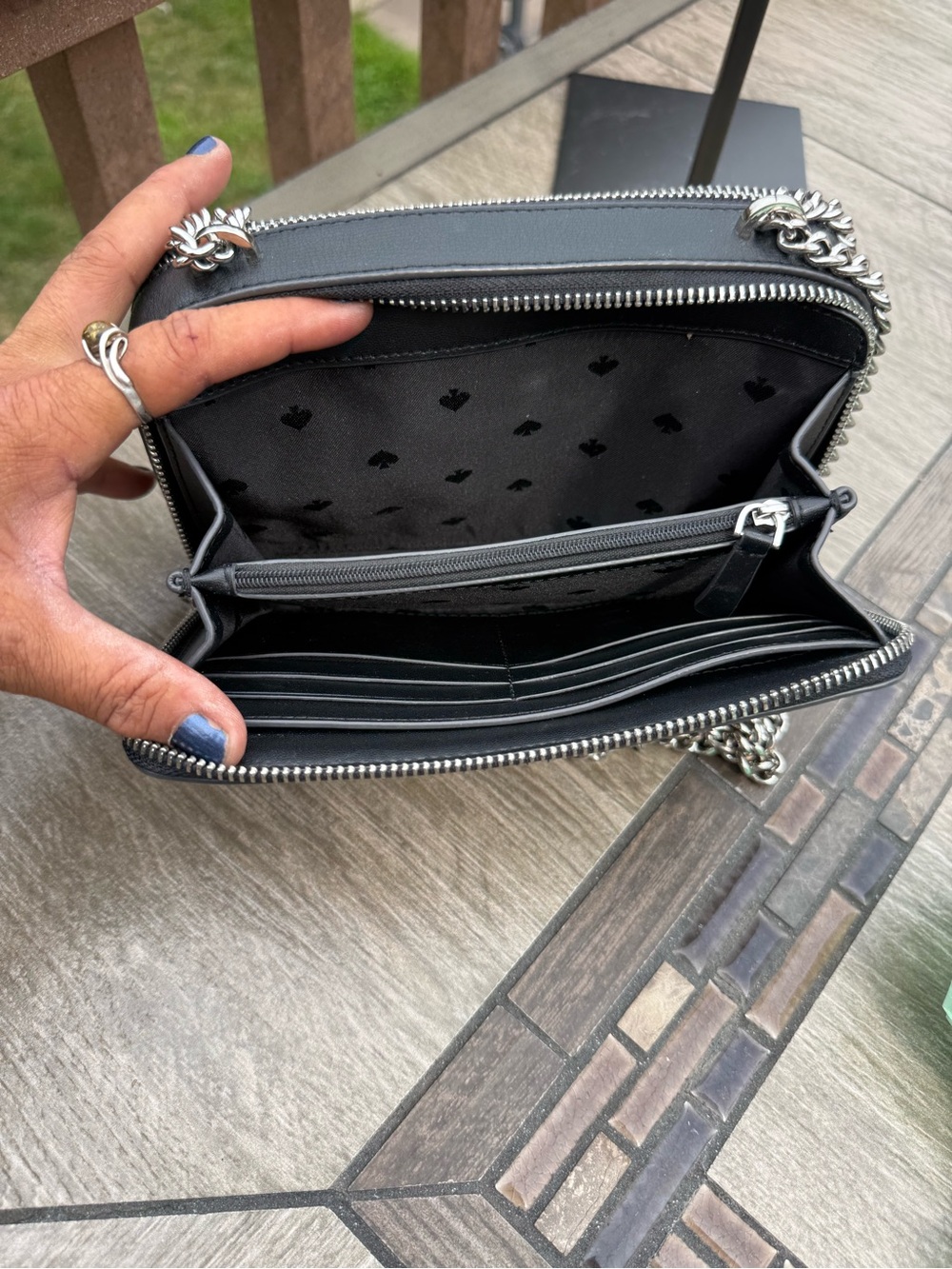 EUC Kate Spade New York Adel Double Zip Crossbody Bag Colorblock - Picture 8 of 10